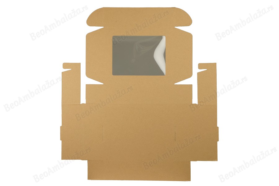 Kutija za pakovanje 260x200x70 mm od kraft papira sa prozorom – 20 kom-grupa_slika