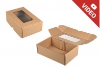 Kraft kutija 260x160x80 mm za pakovanje sa prozorom – 20 kom