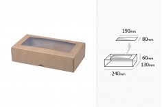 Kutija od natron papira sa prozorom 240x130x60 mm- 12kom