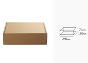 Kutija od kraft papira 240x180x70mm- 20 komada Kutija od kraft papira 240x180x70mm- 20 komada
