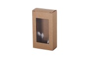 Kartonska kraft kutija za sapun 100x55x30mm, sa prozorom - 50 kom