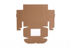 Kartonska kraft kutija sa prozorom 170x130x60mm - 25 kom
