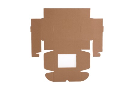 Kartonska kraft kutija sa prozorom 170x130x60mm - 25 kom-3