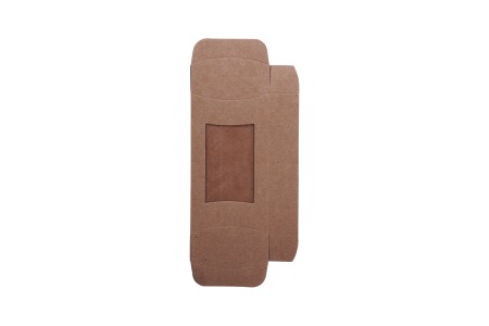 Kartonska kraft kutija 95x55x20mm sa prozorom i zaobljenim stranicama, za sapune - 50 kom-7