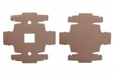 Kutija 130x120x60 mm od kraft papira sa prozorom- 20kom