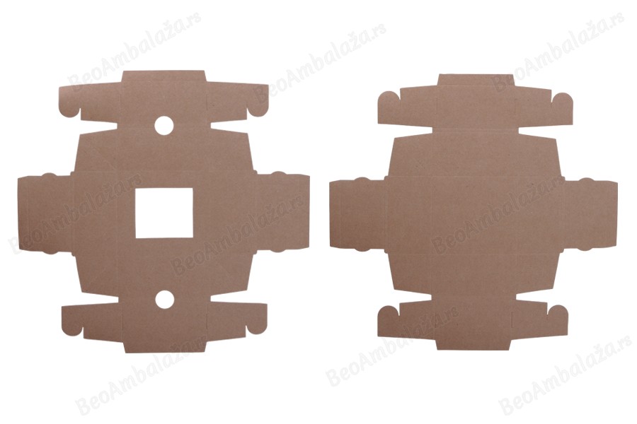Kutija 130x120x60 mm od kraft papira sa prozorom- 20kom-grupa_slika
