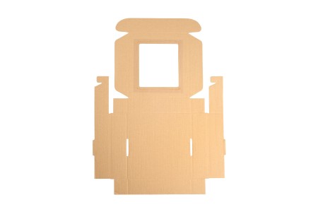 Kutija od kraft papira 210x210x50mm sa prozorom - 20 kom-5