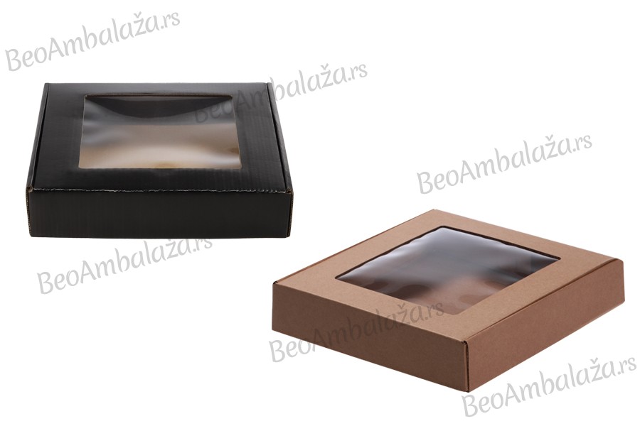 Kartonska kutija sa prozorom 250x250x50 mm- 20kom