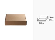 Kutija od kraft papira 250x250x50mm - 20 kom Kutija od kraft papira 250x250x50mm - 20 kom