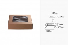Kartonska kutija 300x300x70 mm sa prozorom - 20 komada