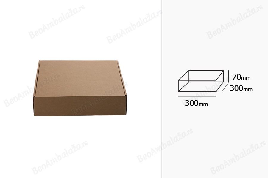Kutija od kraft papira 300x300x70mm - 20 kom-grupa_slika
