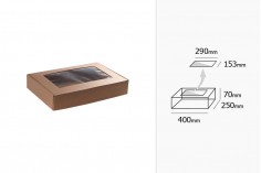 Kartonska kutija 400x250x70 mm sa prozorom - 20 komada