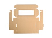Kutija od kraft papira 280x130x50mm sa prozorom - 20 kom Kutija od kraft papira 280x130x50mm sa prozorom - 20 kom