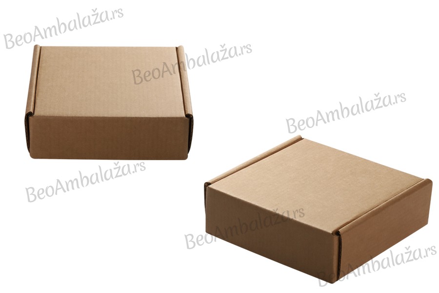 Kutija za pakovanje  128x132x45 izrađena od kraft papira  -  20 kom