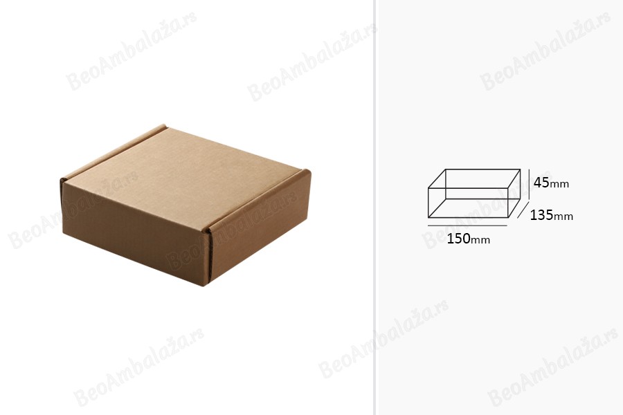 Kartonska kraft kutija 150x135x45mm - 20 kom-dimenzije_slike