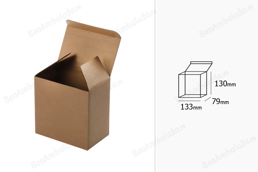 Kartonska kraft kutija 133x79x130mm - 20 kom-dimenzije_slike