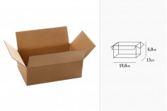Kartonska braon kutija 198x130x68mm, od troslojnog kartona - 20 kom