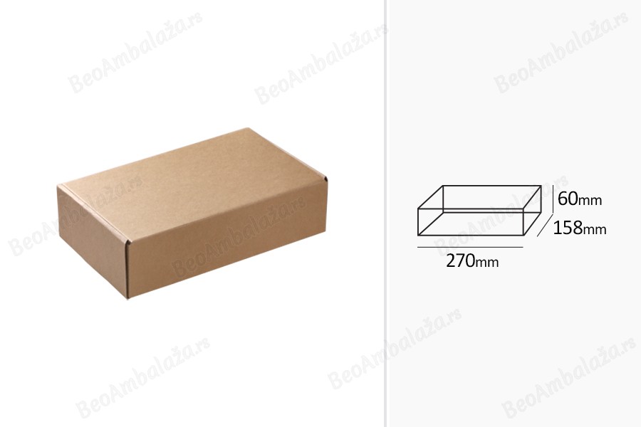 Kutija od kraft papira 270x158x60mm - 20 kom-grupa_slika