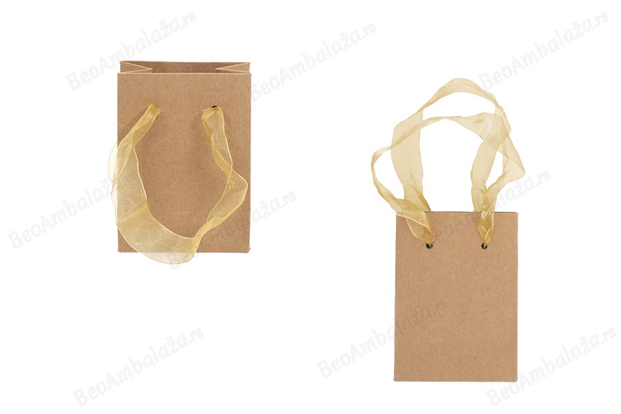 Papirna kraft kesa 80x50x110mm sa trakom - 20 kom-grupa_slika