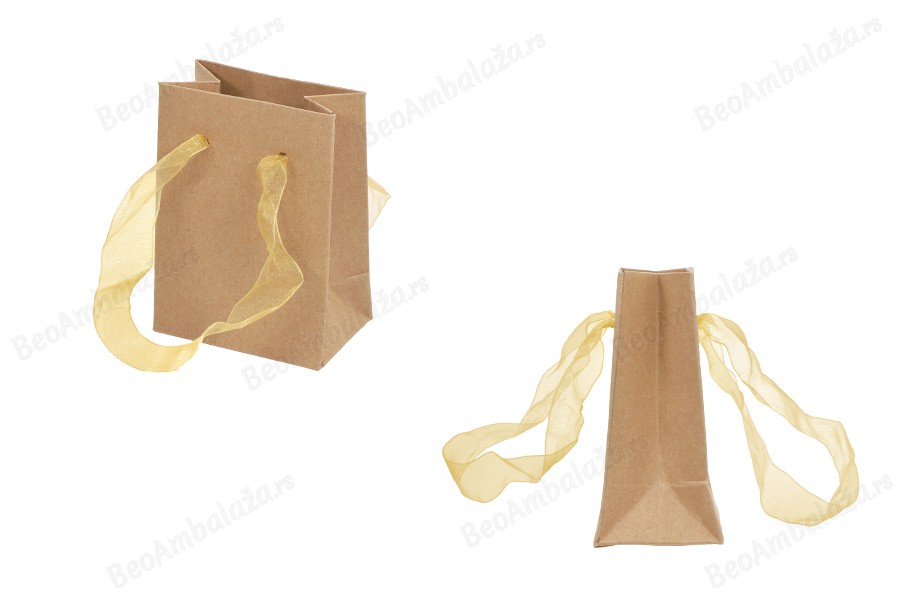 Papirna kraft kesa 80x50x110mm sa trakom - 20 kom-slika_proizvoda