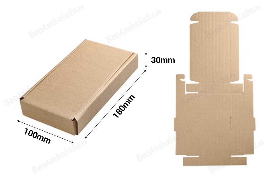Kartonska kraft kutija 100x180x30mm - 20 kom-dimenzije_slike