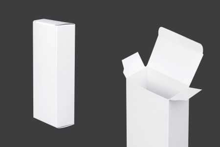 Sjajna bela kutija za bočicu parfema 100mL, 64x35x160 mm - 50 kom-1