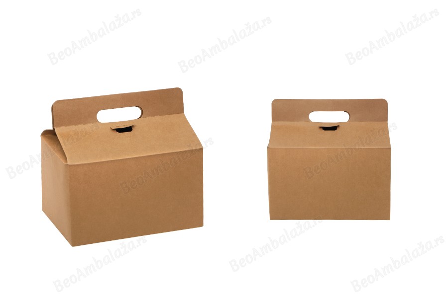 Kutija - paket za pakovanje 280x200x280mm od Kraft papira sa čvrstim kartonskim dnom - 20 kom-slika_proizvoda