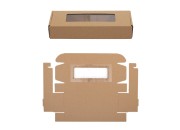 Kutija od kraft papira 280x100x50mm sa prozorom - 20 kom