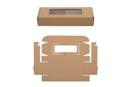 Kutija od kraft papira 280x100x50mm sa prozorom - 20 kom-3