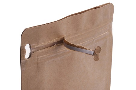 Kraft DoyPack 137x66x123mm - 50 kom vrećica na termo zatvaranje, sa prozorom, sigurnosnom tračicom i zipom, spoljnom i unutrašnjom providnom oblogom i četvrtastim dnom -grupa_slika