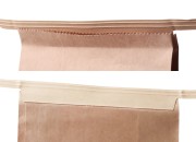 Papirna kraft kesa 120x60x245mm sa prozorom i žicom za zatvaranje (tin-tie) - 50 kom