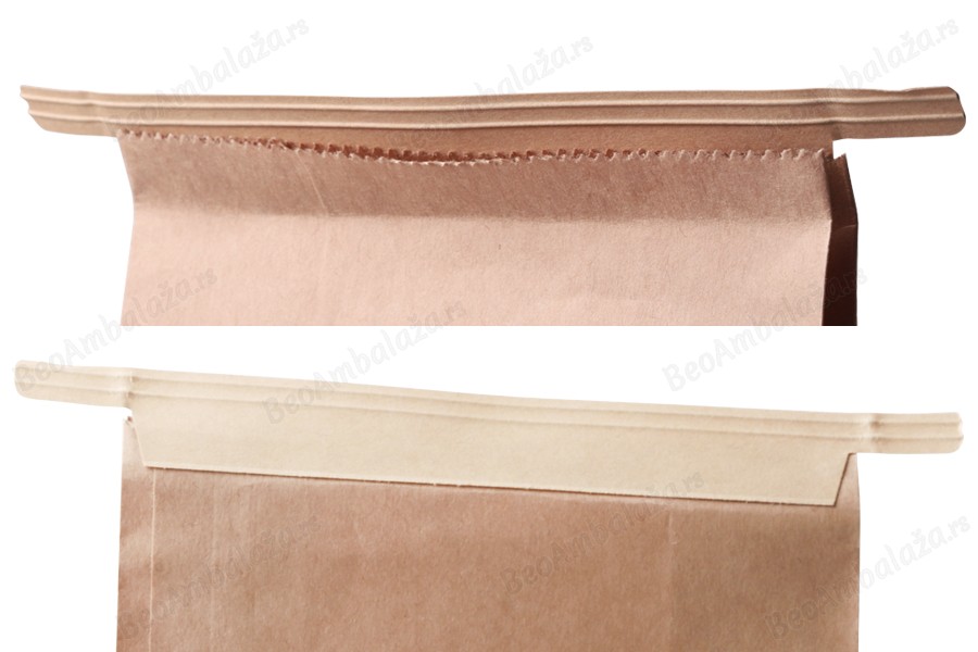 Papirna kraft kesa 120x60x245mm sa prozorom i žicom za zatvaranje (tin-tie) - 50 kom-grupa_slika