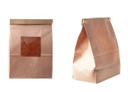 Papirna kraft kesa 150x80x225mm sa prozorom i žicom za zatvaranje (tin-tie) - 50 kom Papirna kraft kesa 150x80x225mm sa prozorom i žicom za zatvaranje (tin-tie) - 50 kom