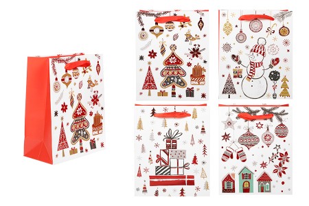 Ukrasna papirna kesa 140x70x170 mm sa novogodišnjim motivima- 12 kom-slika_proizvoda