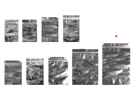 Aluminijumske DoyPack kesice 200x50x300mm sa zipom, transparentnom prednjom stranom, ovalnim dnom i sa mogućnošću termo zatvaranja – 100kom-grupa_slika