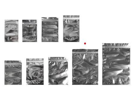 Aluminijumske DoyPack kesice 180x40x250mm sa zipom, transparentnom prednjom stranom, ovalnim dnom i sa mogućnošću termo zatvaranja – 100kom-grupa_slika