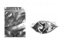 Aluminijumske DoyPack kesice 140x40x200mm sa zipom, transparentnom prednjom stranom, ovalnim dnom i sa mogućnošću termo zatvaranja - 100kom