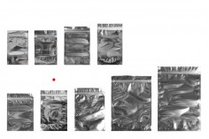 Aluminijumske DoyPack kesice 160x40x240mm sa zipom, transparentnom prednjom stranom, ovalnim dnom i sa mogućnošću termo zatvaranja – 100kom