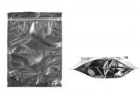 Aluminijumske DoyPack kesice 180x40x250mm sa zipom, transparentnom prednjom stranom, ovalnim dnom i sa mogućnošću termo zatvaranja – 100kom