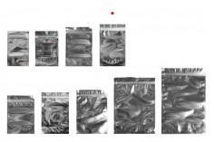 Aluminijumske DoyPack kesice 120x30x200mm sa zipom, transparentnom prednjom stranom, ovalnim dnom i sa mogućnošću termo zatvaranja – 100kom