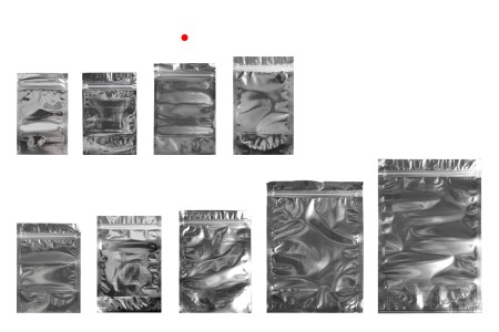 Aluminijumske DoyPack kesice 100x30x150mm sa zipom, transparentnom prednjom stranom, ovalnim dnom i sa mogućnošću termo zatvaranja – 100kom-grupa_slika