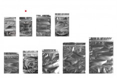 Aluminijumske DoyPack kesice 90x30x140mm sa zipom, transparentnom prednjom stranom, ovalnim dnom i sa mogućnošću termo zatvaranja – 100kom