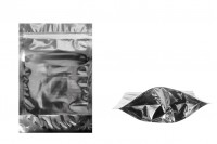 Aluminijumske DoyPack kesice 160x40x240mm sa zipom, transparentnom prednjom stranom, ovalnim dnom i sa mogućnošću termo zatvaranja – 100kom