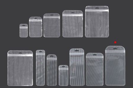 Plastična zip kesica 120x230mm sa providnom prednjom stranom, zadnjom providnom stranom sa linijama i sa Eurohole otvorom - 100 kom-grupa_slika