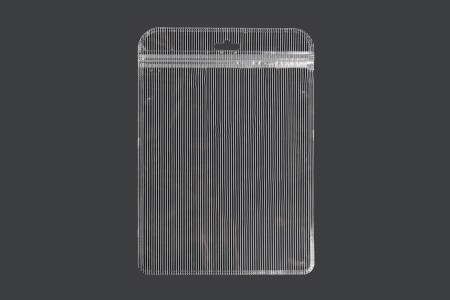 Plastična zip kesica 160x220mm sa providnom prednjom stranom, zadnjom providnom stranom sa linijama i sa Eurohole otvorom - 100 kom-slika_proizvoda