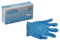 Vinilne rukavice za jednokratnu upotrebu bez pudera plave veličine X-Large - 100 kom