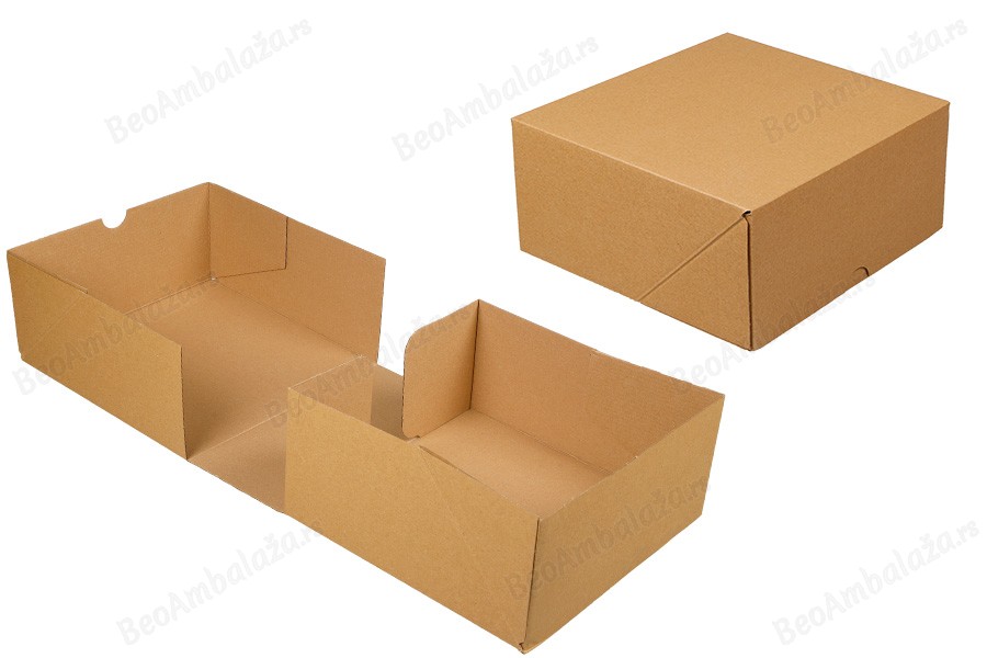 Kartonska kutija 245x245x115 mm troslojna sa automatskim sklapanjem (br. 90) - 25 kom.-slika_proizvoda