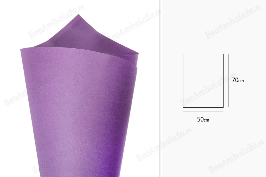 Papir za uvijanje –pakovanje MAT 50x70 cm u različitim bojama – 25 kom-