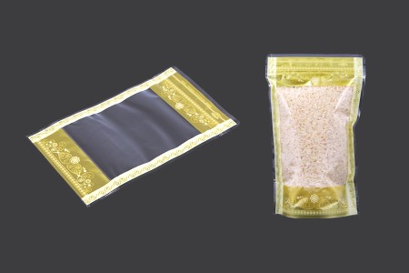 Providna DoyPack kesica sa zip zatvaranjem, zlatnim detaljima i sa mogućnošću termo lepljenja 120x35x200mm – 50kom-grupa_slika