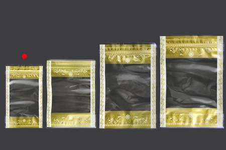 Providna DoyPack kesica sa zip zatvaranjem, zlatnim detaljima i sa mogućnošću termo lepljenja 120x35x200mm – 50kom-grupa_slika